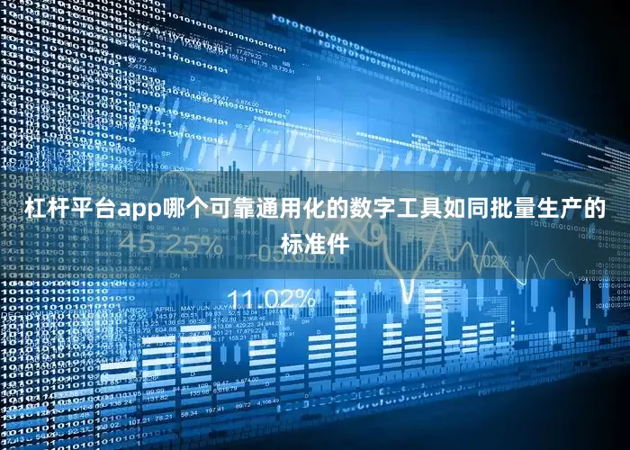 杠杆平台app哪个可靠通用化的数字工具如同批量生产的标准件